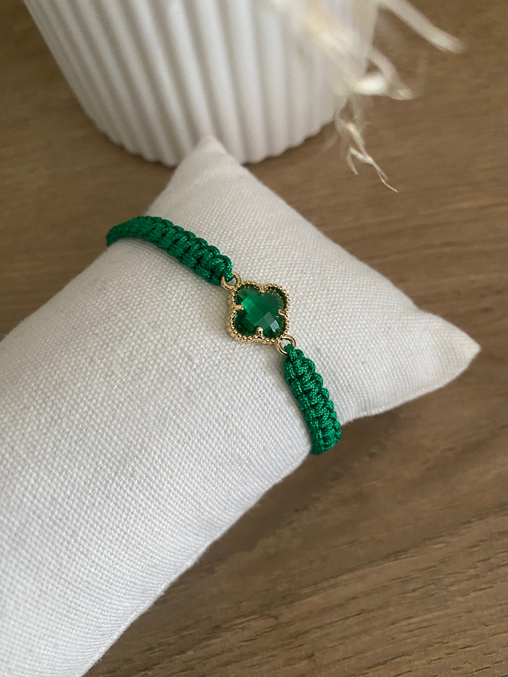 Bracelet réglable trèfle