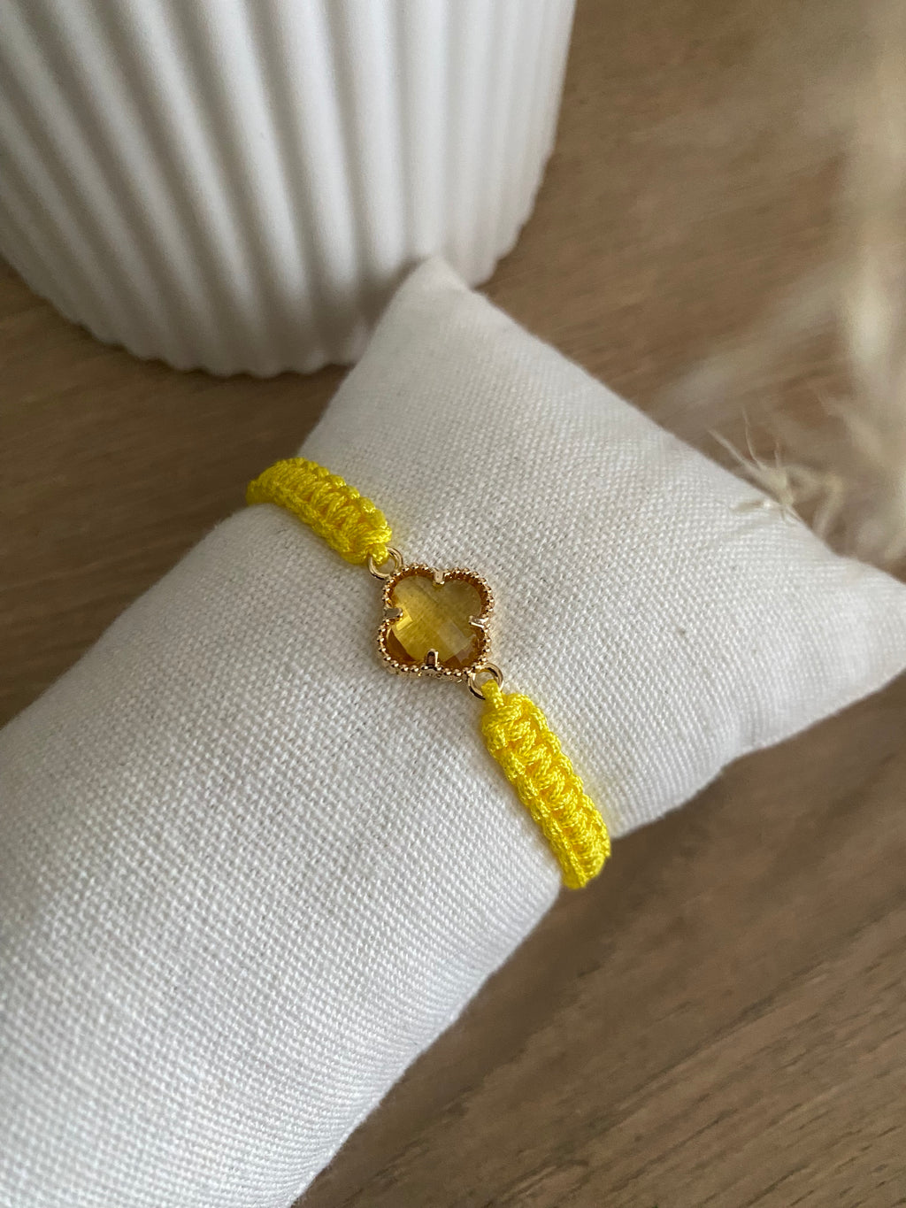 Bracelet réglable trèfle