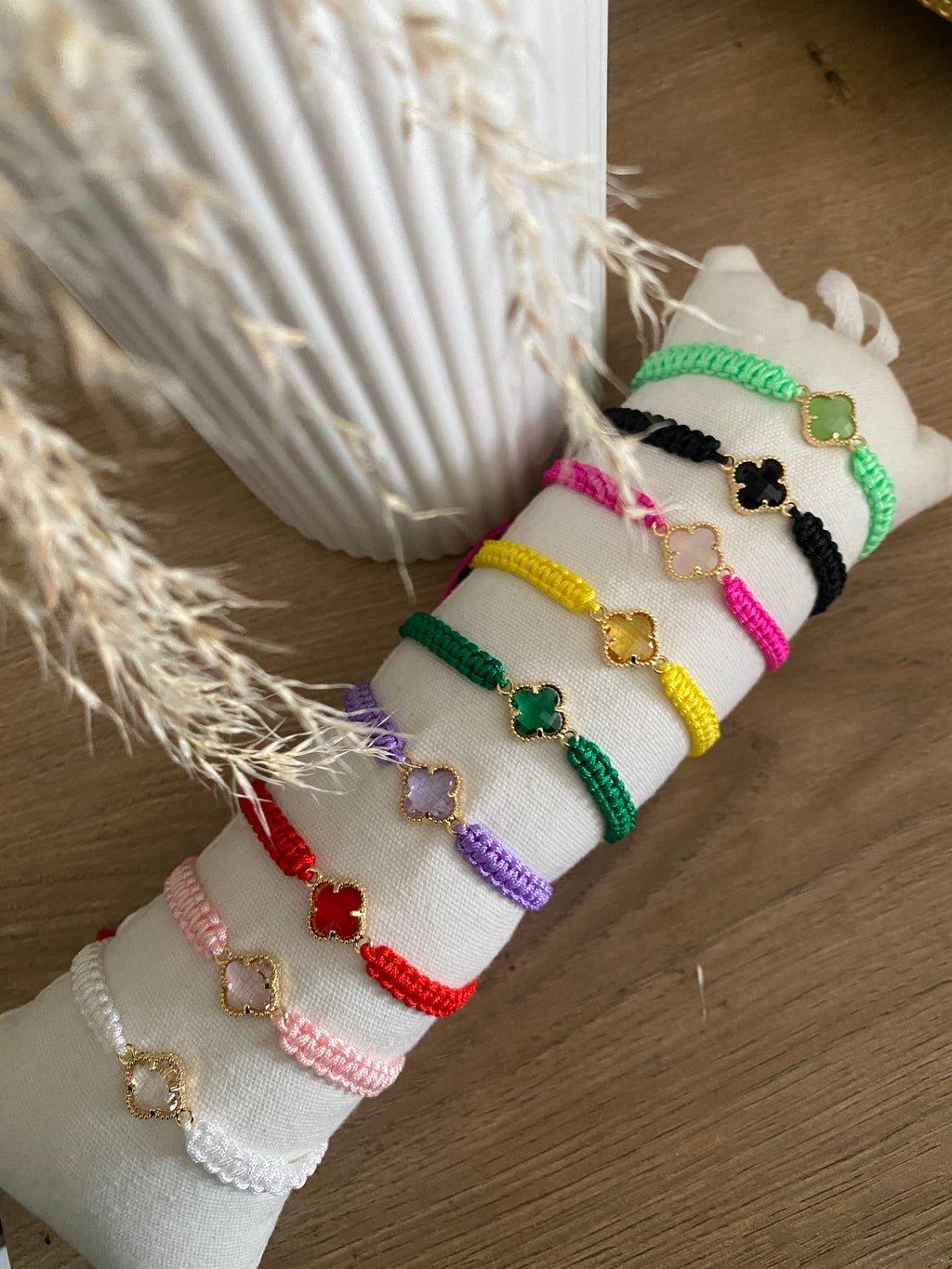 Bracelet réglable trèfle