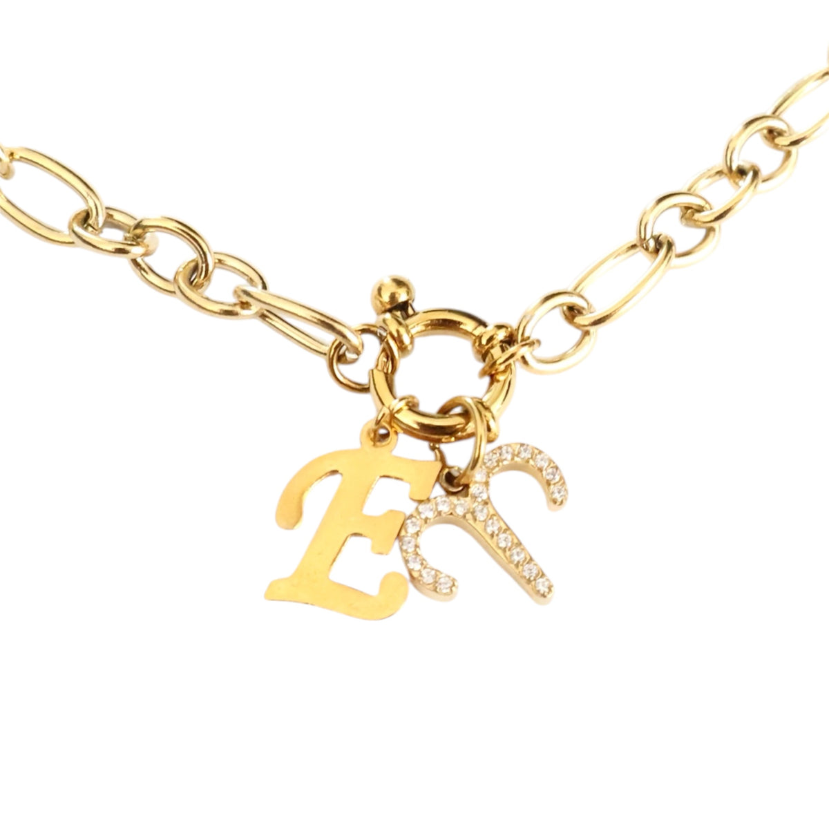 Collier personnalisé – Lettre & Signe astrologique