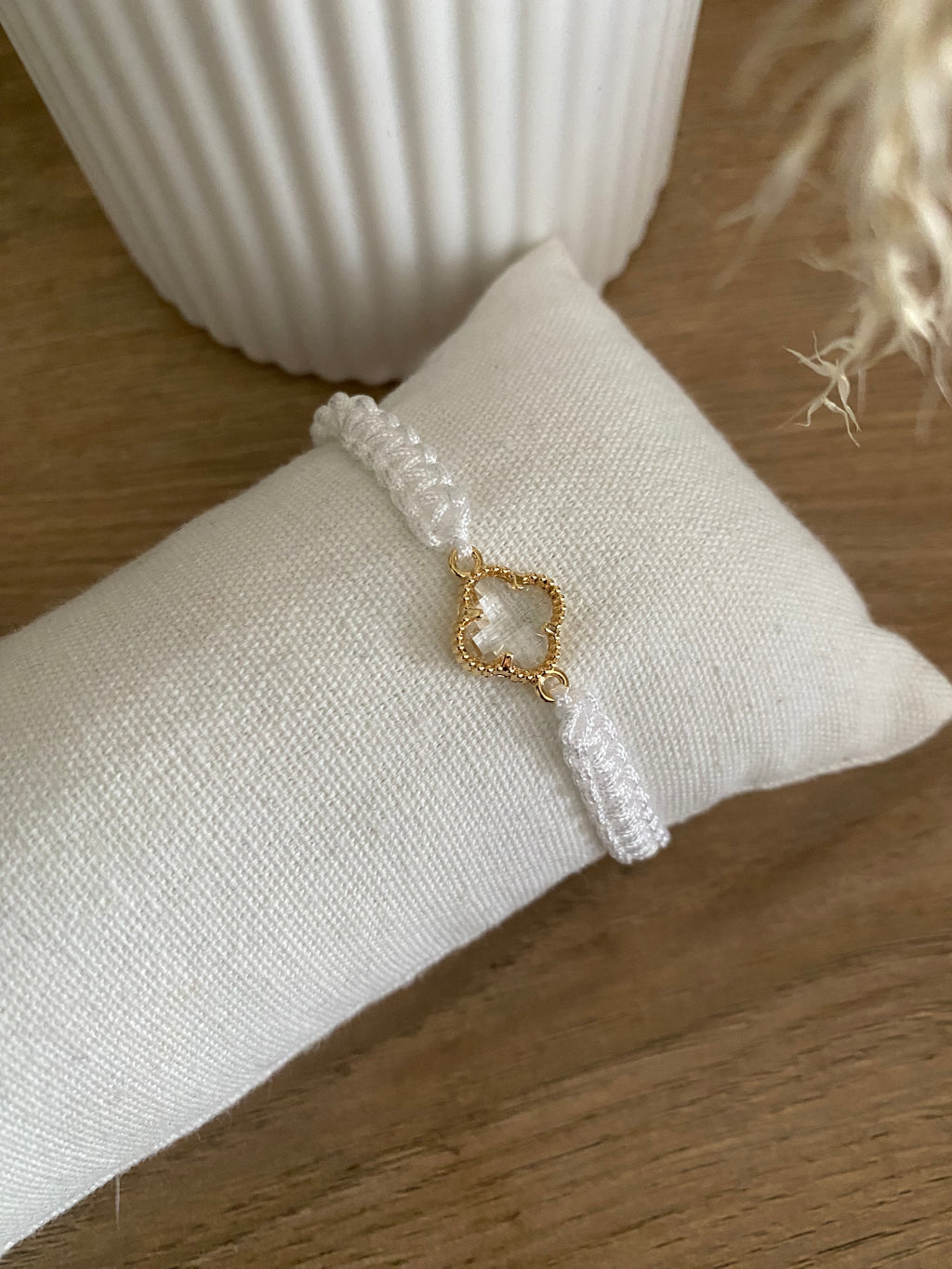 Bracelet réglable trèfle