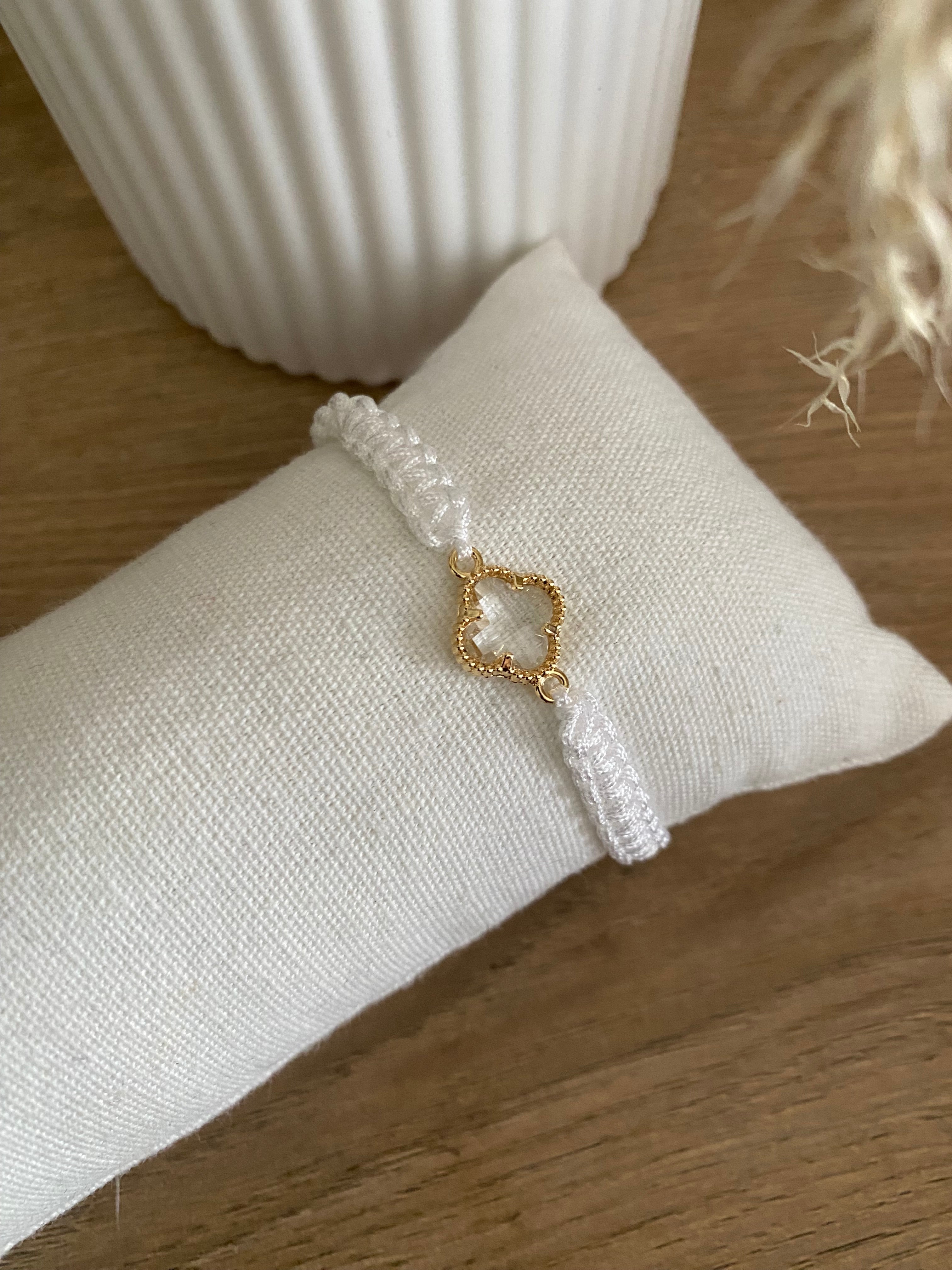 Bracelet réglable trèfle